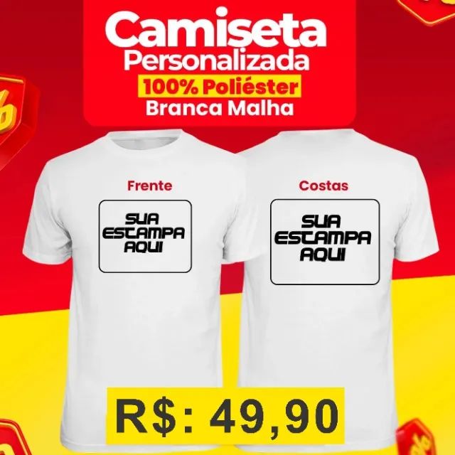 Camisa Personalzada - Uniforme Personalizada - Entrega Grátis