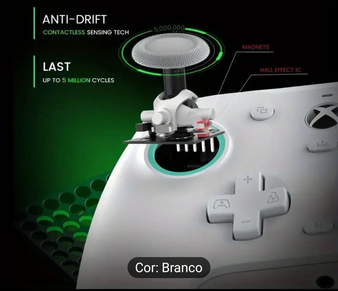Controle Xbox Series X/S E PC Branco com PADDLES + 1 MES DE GAME PASS ULTIMATE  - Foto 4