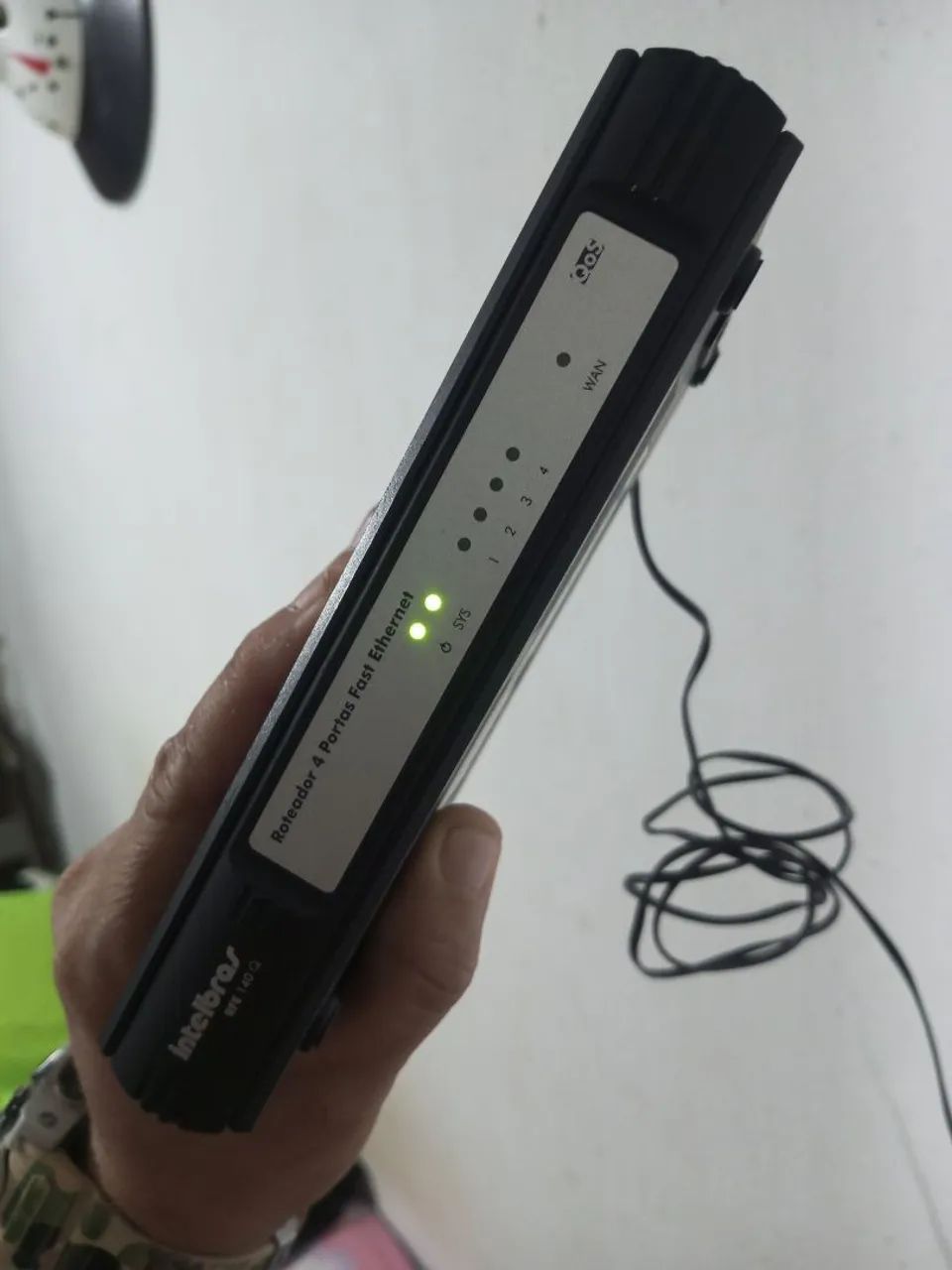 ROTEADOR INTELBRAS REF 140 Q- 4 PORTAS  FAST  ETHERNET + QoS Com Fonte - Foto 3