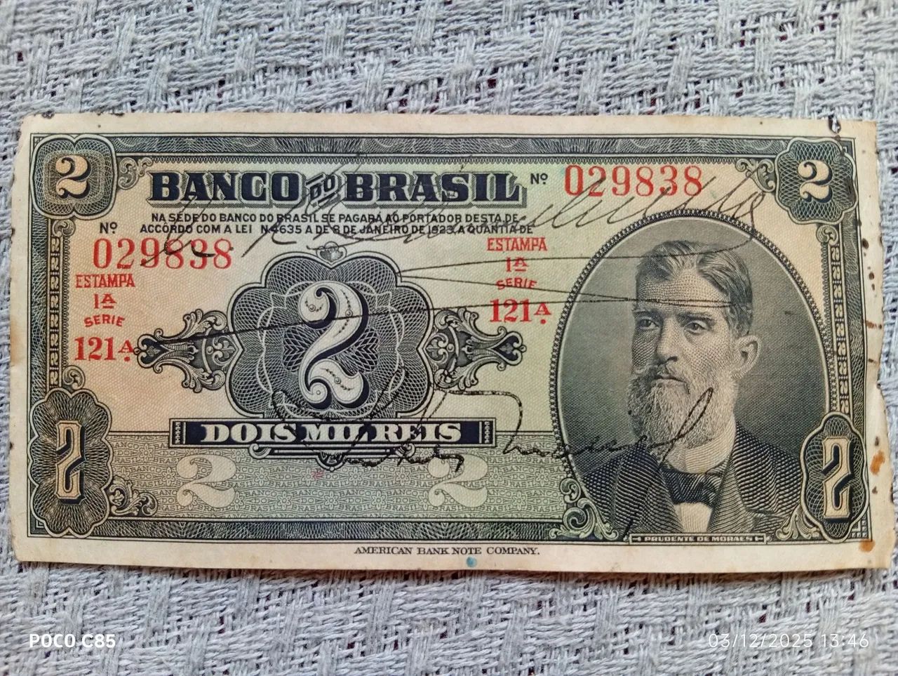 Cédula dois mil réis