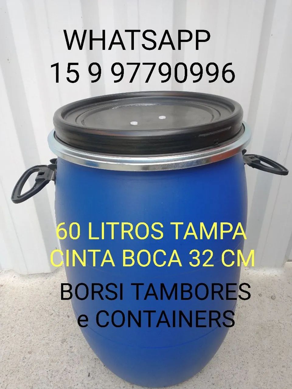  Bombona 80 Tambor Plastico Container IBC Barrica Galão  - Foto 4