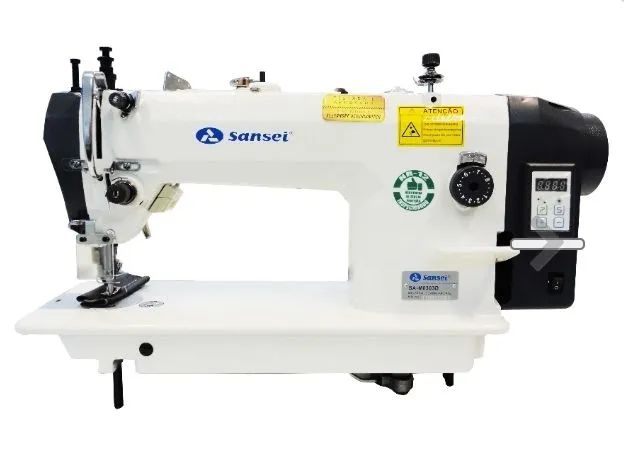 Máquina de Costura Industrial Sanser transparente duplo direct drive  - Foto 4