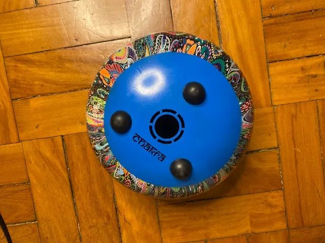 Vendo Hand Pan Tongue Drum 9 Pol (22,5cm) Eb (pentatônica menor) Sound Healing, Yoga.  - Foto 4
