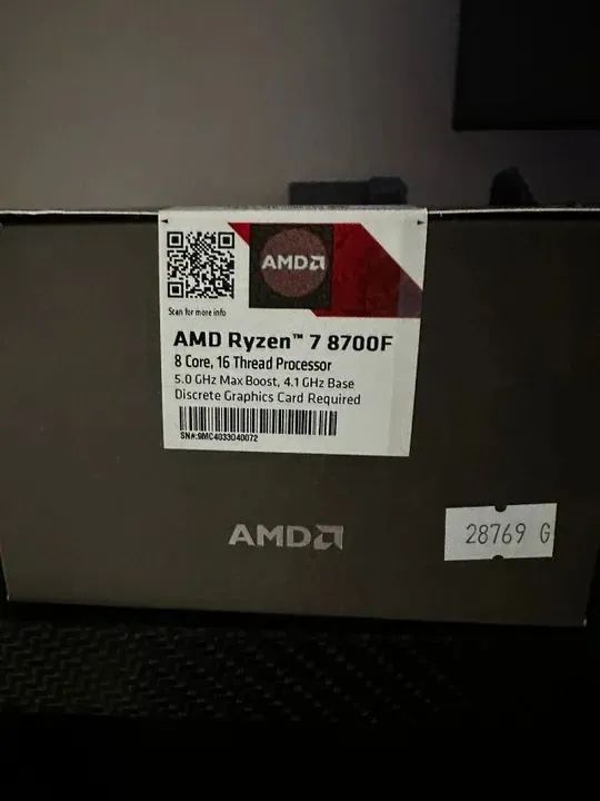 Processador AMD Ryzen 7 8700F, 4.1GHz (5.0GHz Turbo), AM5, Com Cooler, Novo, Lacrado - Foto 3