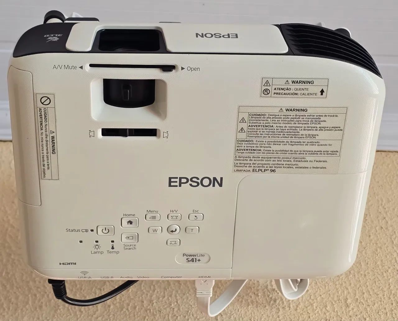 Projetor Epson PowerLite S41 Impecável - Foto 2