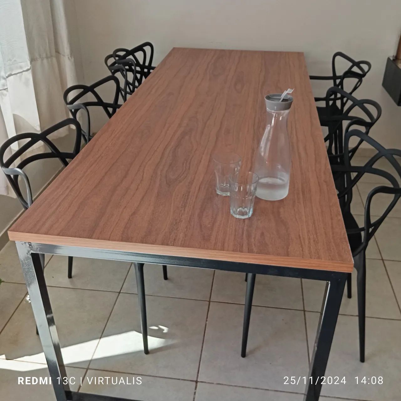 Mesa de reunião estilo industrial  - Foto 4