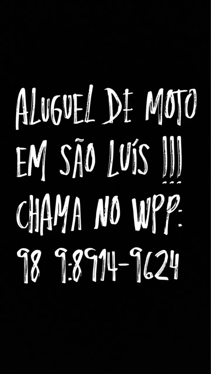ALUGUEL DE MOTOS EM SLZ!!