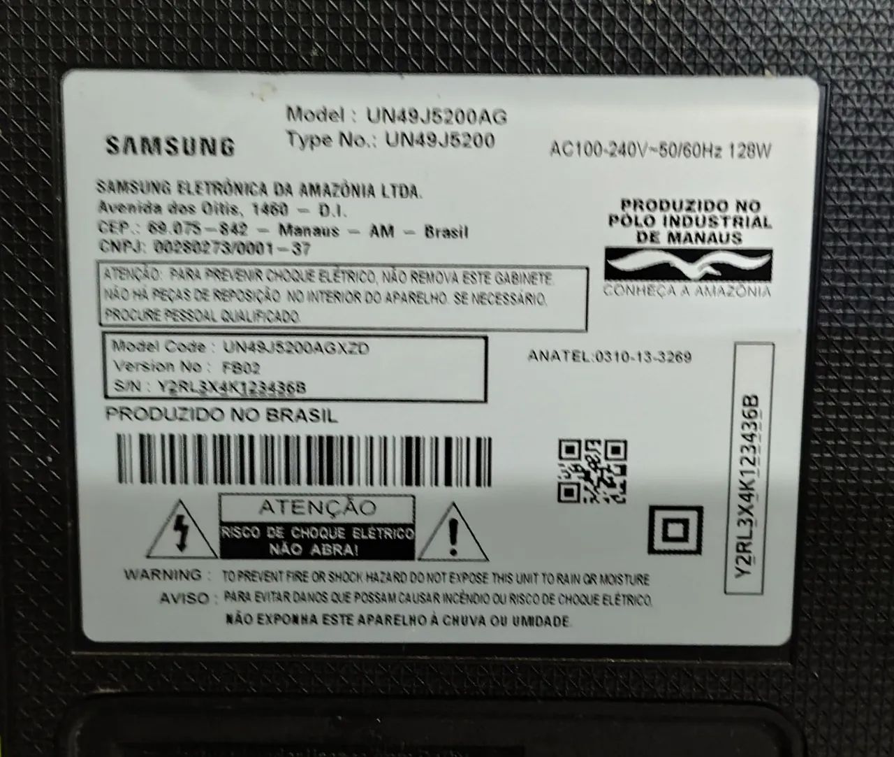 TV Samsung 50" display Queimado - Foto 3