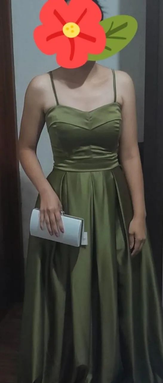 Vestido de Festa Verde Elegante