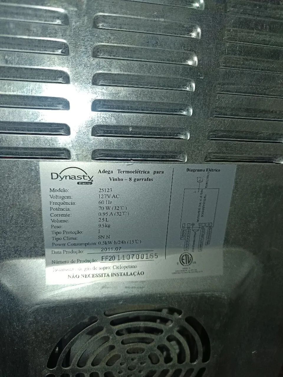 Adega de Vinho 12 Garrafas Dynasty - Foto 3