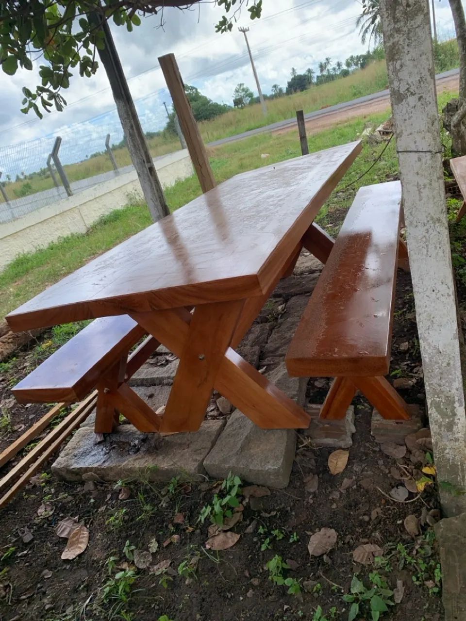 Mesa de madeira de 3 metros  - Foto 2