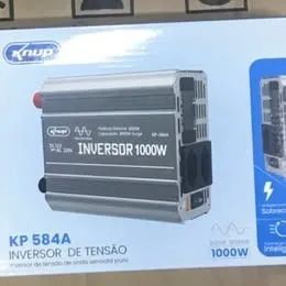 Inversor de Tensão Automotivo Knup KP-584A 1000w 12V x 220V Conversor Onda Senoidal Pura - Foto 2