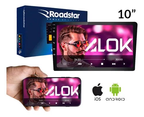 Multimídia Roadstar Rs-1002br Prime 10 Full Touch E Android