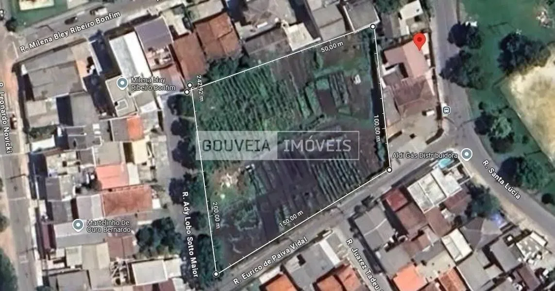 Terreno com 3.450,44m², ZR-2, para 27 Sobrados, à venda por R$ 3.760.000 - Cajuru, Curitib