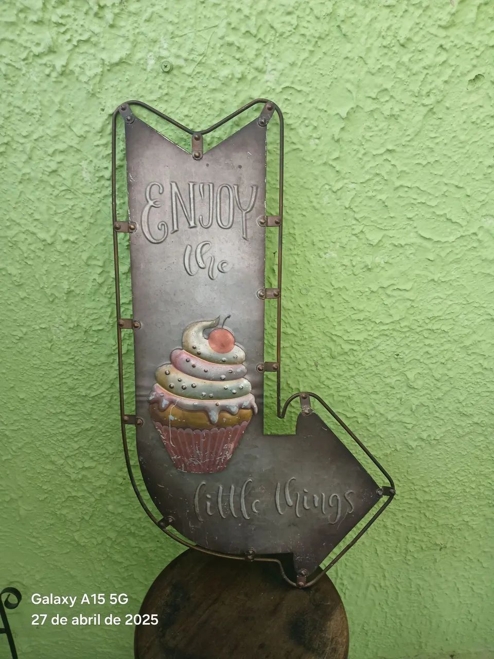 Placa Decorativa Galvanizada 