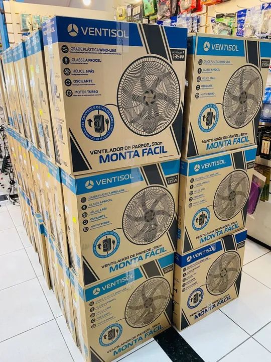 Ventilador Parede 50cm 135w - Monta Facil  - Foto 3