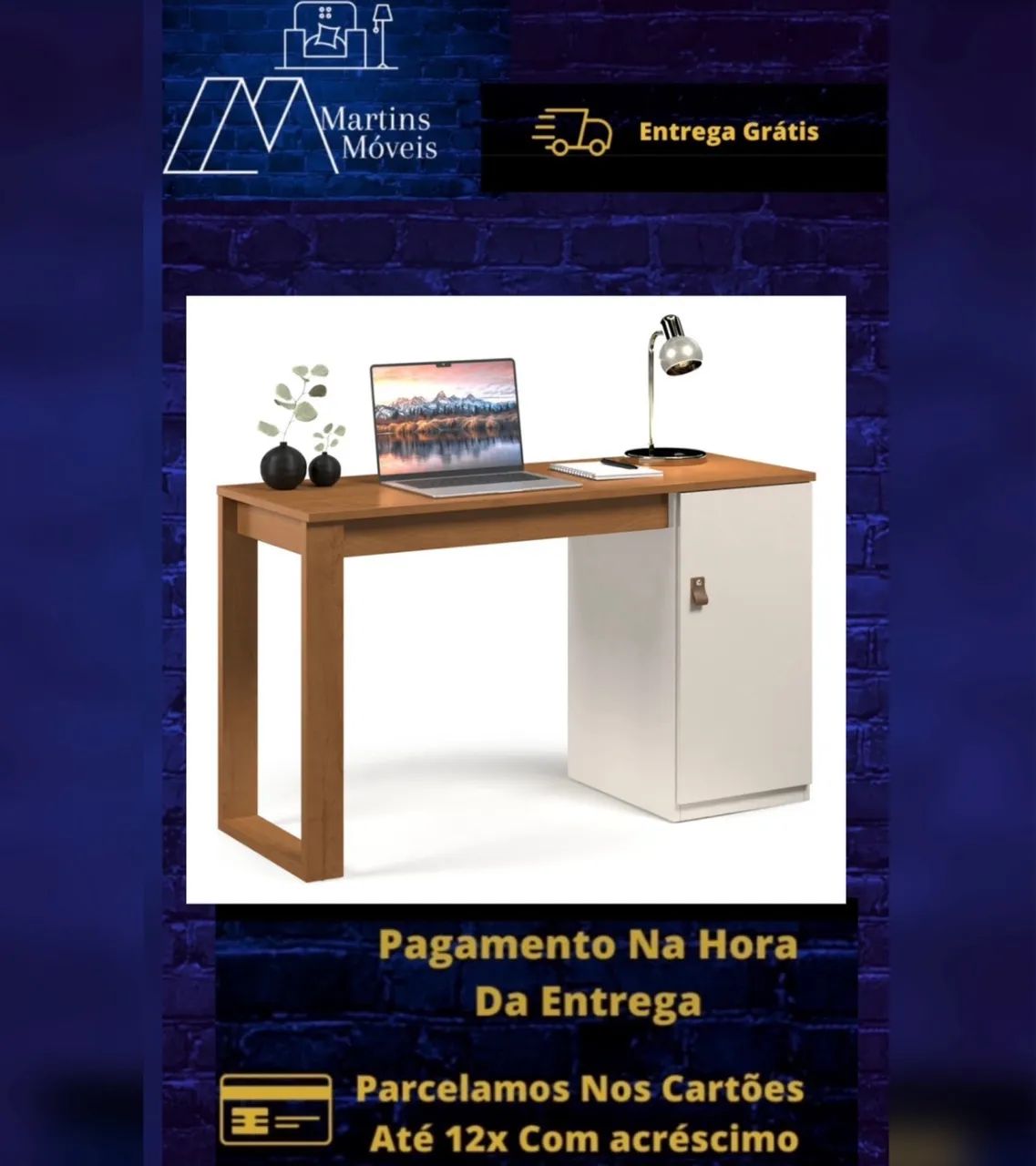GRANDE PROMOÇÃO*MESA ESCRIVANINHA PARIS ENTREGA GRÁTIS ACEITA CARTÃO  - Foto 2
