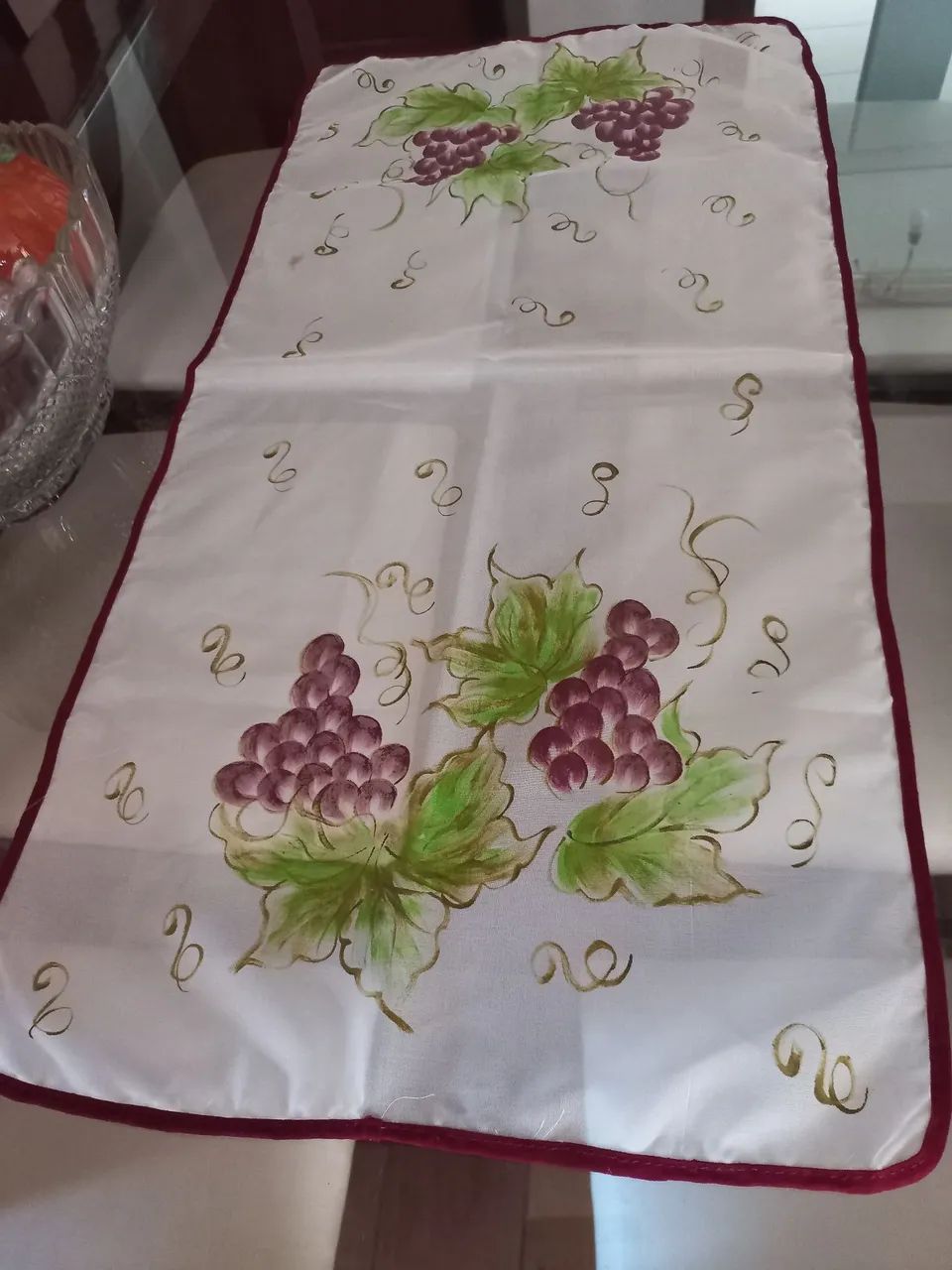 Centro de mesa com pintura de Uvas - Foto 3