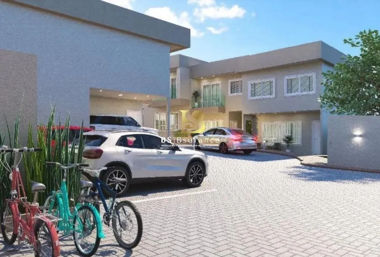 BS IMOBILIÁRIA VENDE casa duplex de primeira locação com 3 quartos sendo 1 suíte, 111 m² p