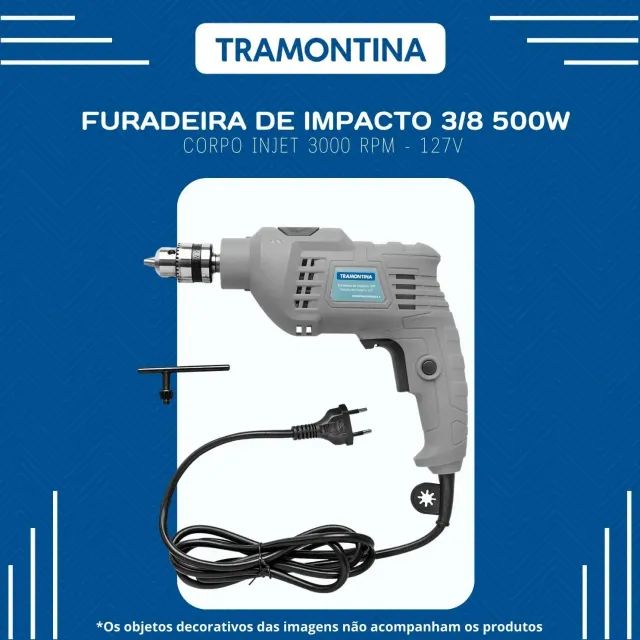 Furadeira de Impacto Tramontina 500W de Potência 2