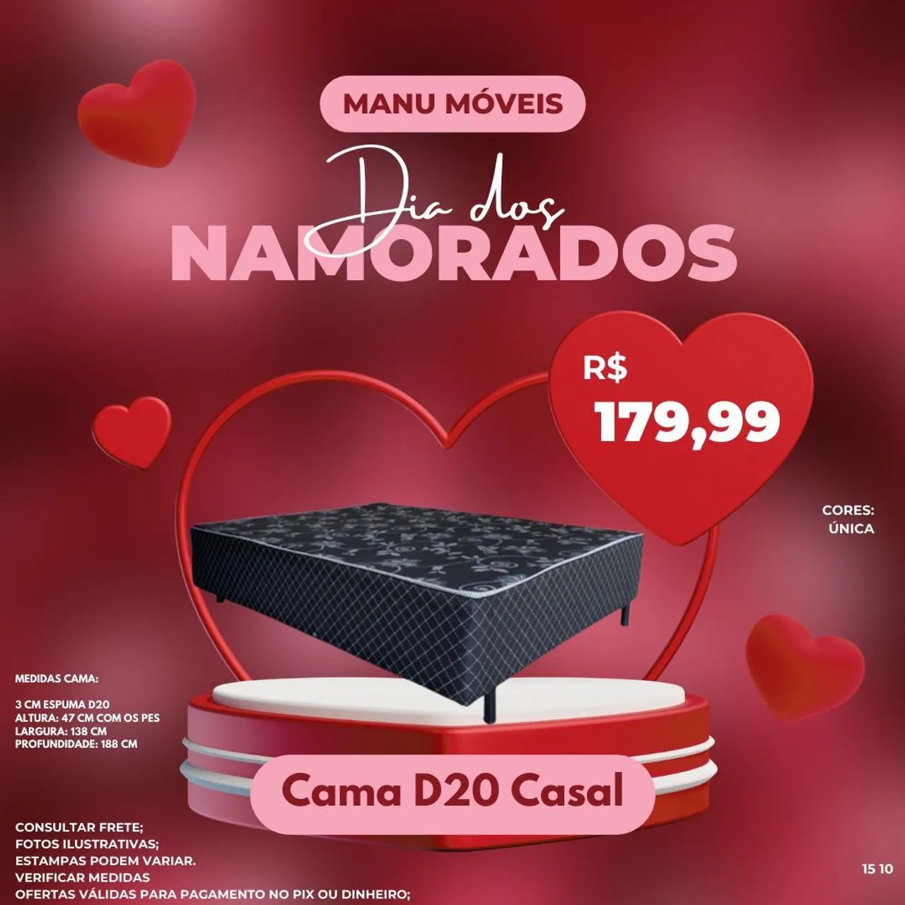 Cama Casal Mônaco com Espuma D28 - Oferta Relâmpago! - Foto 3