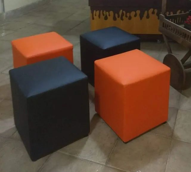 Conjunto de Puffs Coloridos - Conforto e Estilo! - Foto 2