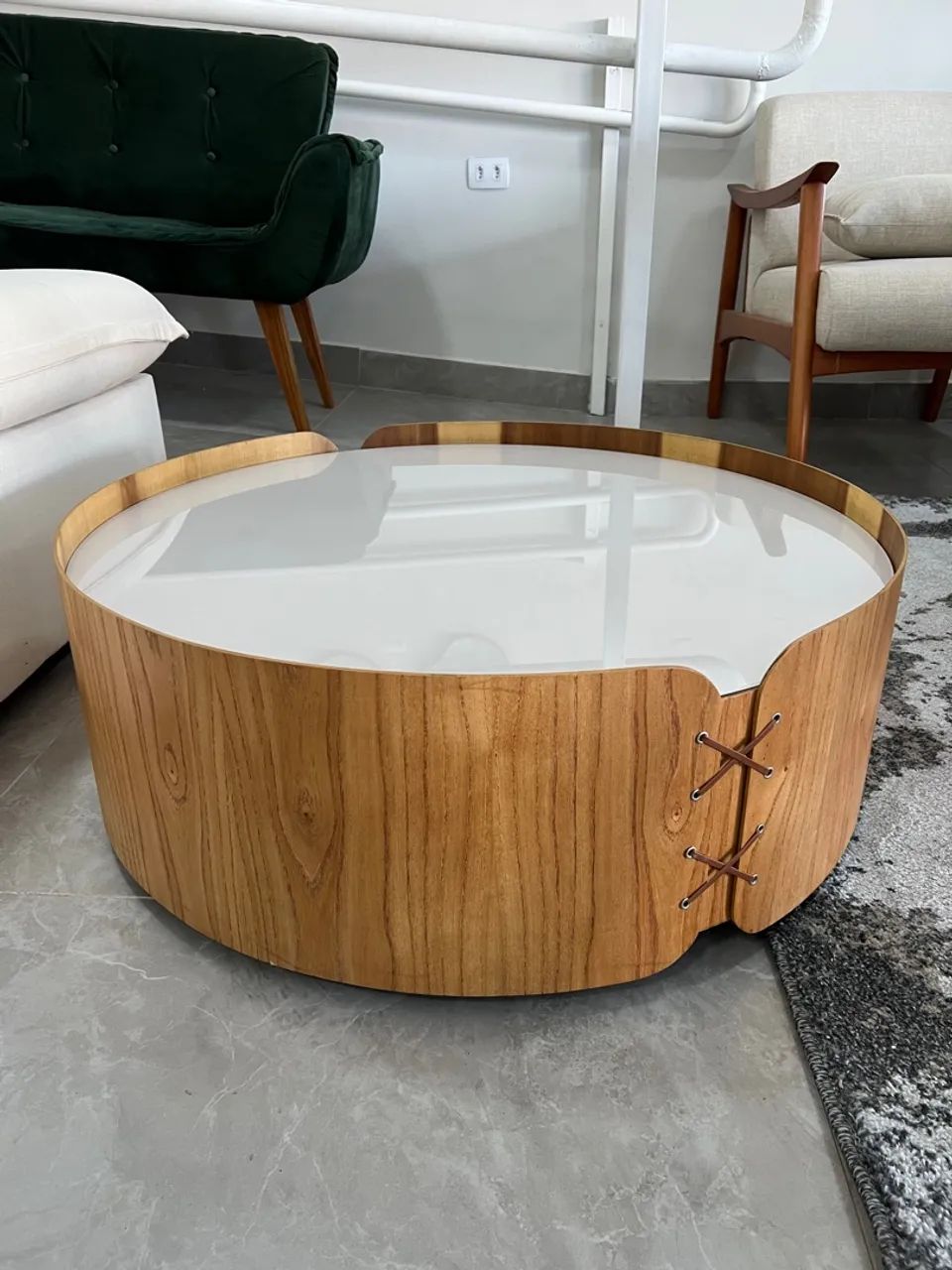 Mesa de Centro Redonda NOVO MOSTRUÁRIO 