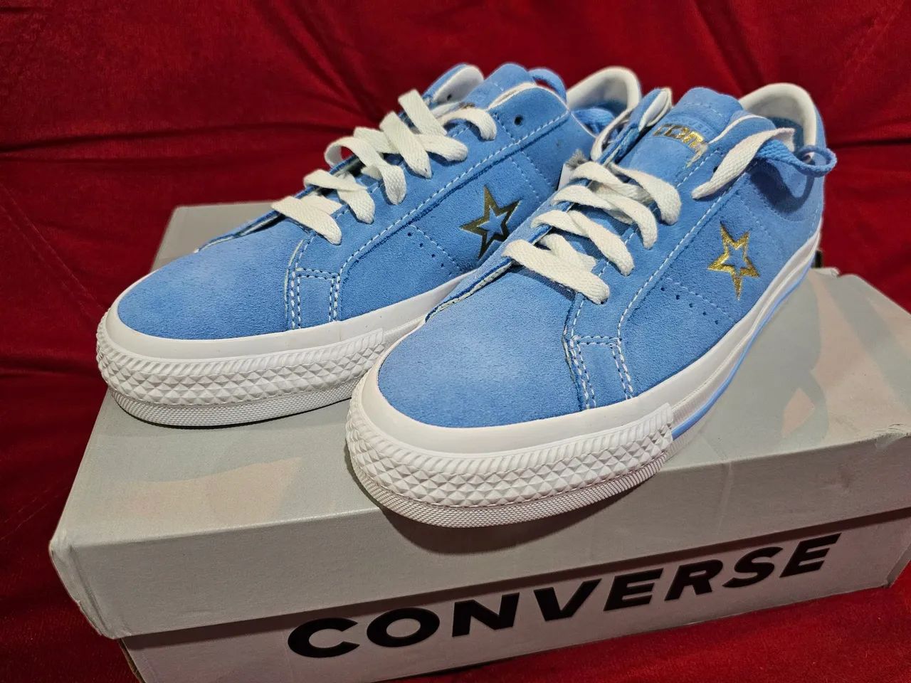 CONVERSE ONE STAR PRO "LIGHT BLUE GOLD" - Foto 3