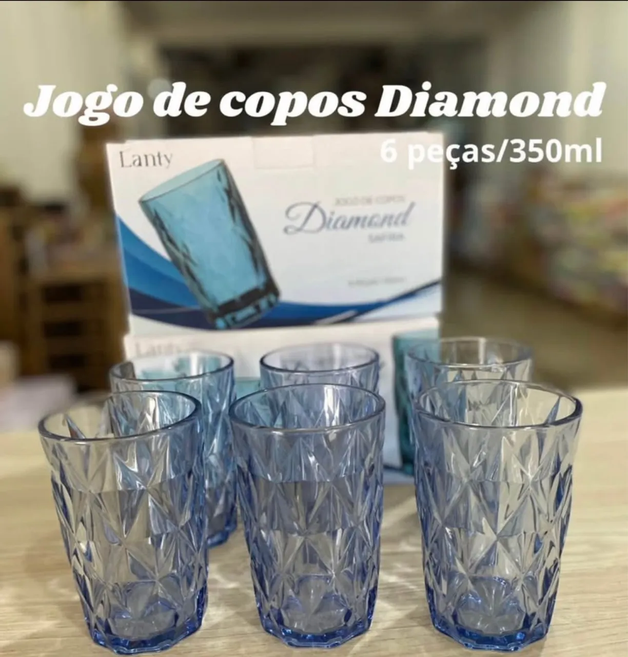 Jogo de Copos Diamond - 6 Peças