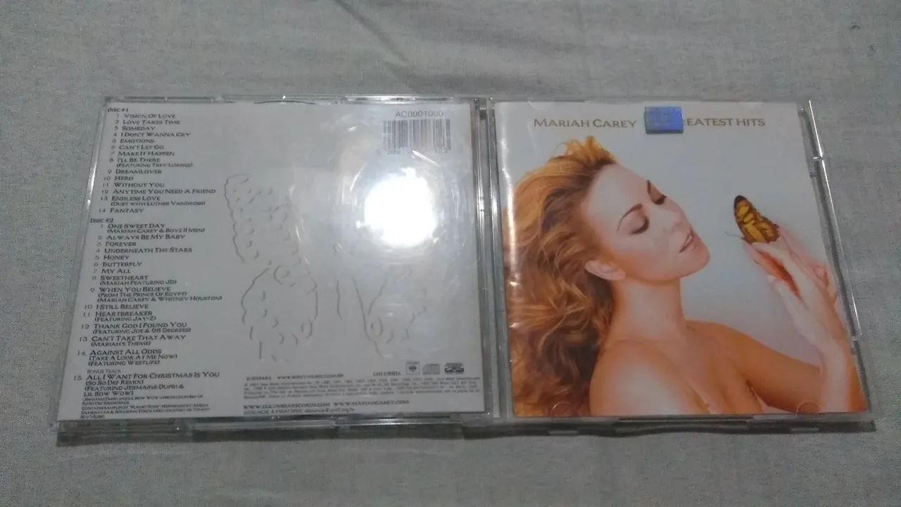 CD DUPLO ORIGINAL MARIAH CAREY - GREATEST HITS 