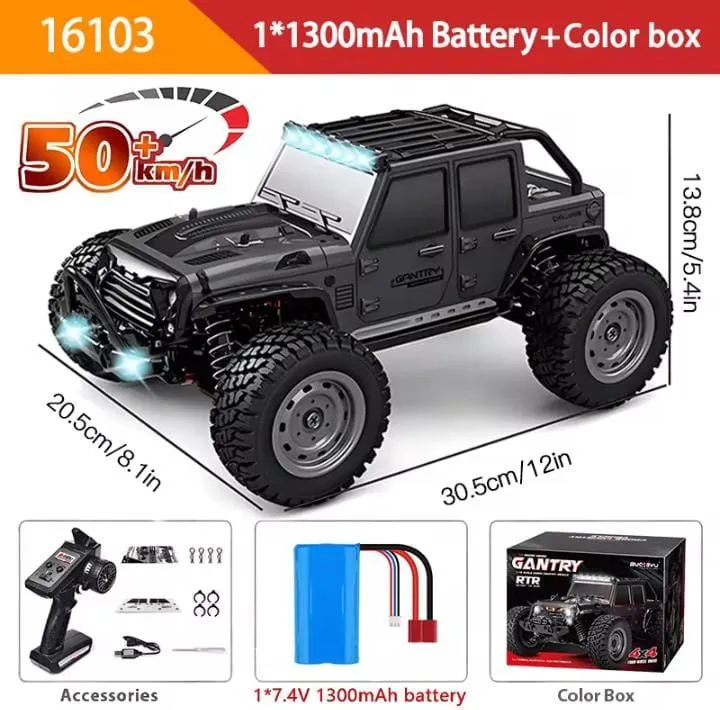 Carro RC Gantry 16103 Off-road 50km/h + Bateria 1300mAh