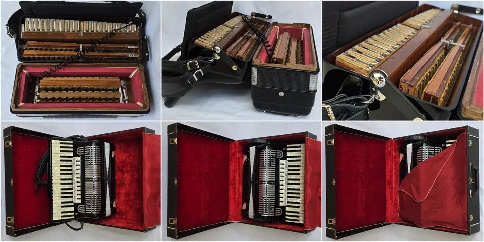 Acordeon 120 Baixos Polytonette Dupla R. Já Eletrificada - Foto 4