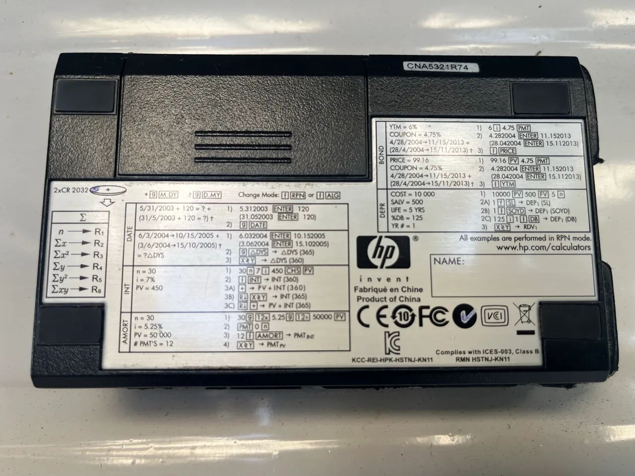 Calculadora Financeira HP 12C64208794141443123