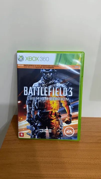 Jogo Battlefield 3 premium edition xbox 360 