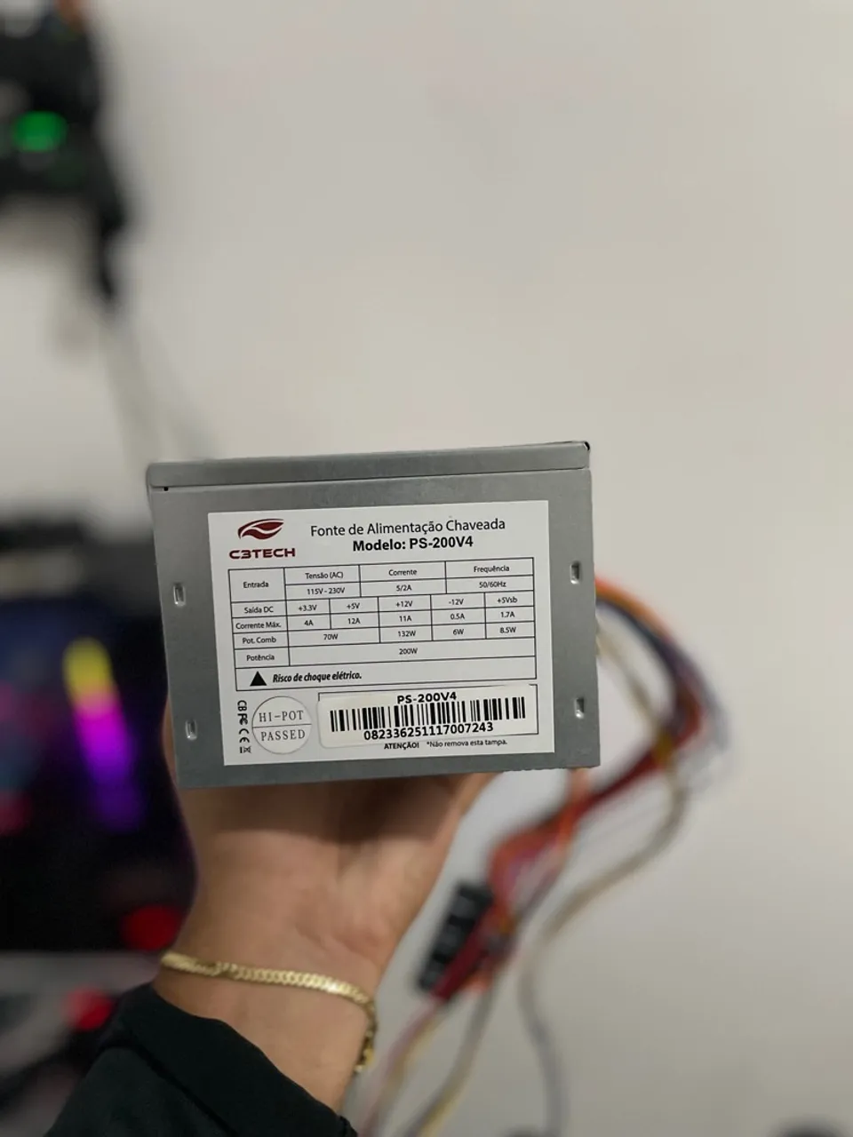 Fonte de Alimentação C3Tech PS-200V4 - 200W