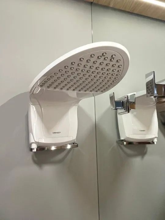 Chuveiro elétrico lorenzetti aqua ultra 7800w, cuba de pia e torneira cromada. - Foto 2