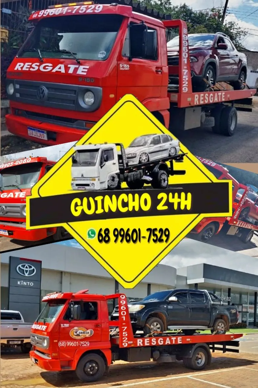 Guincho 24h R$150,00 *