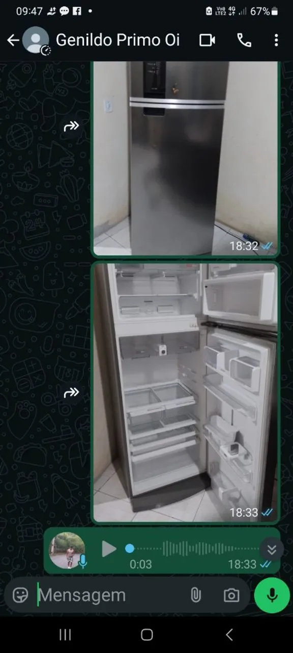 Geladeira Inox