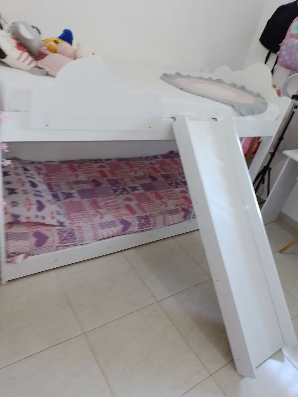 Cama Infantil com Escorregador e Cama Auxiliar - Foto 5