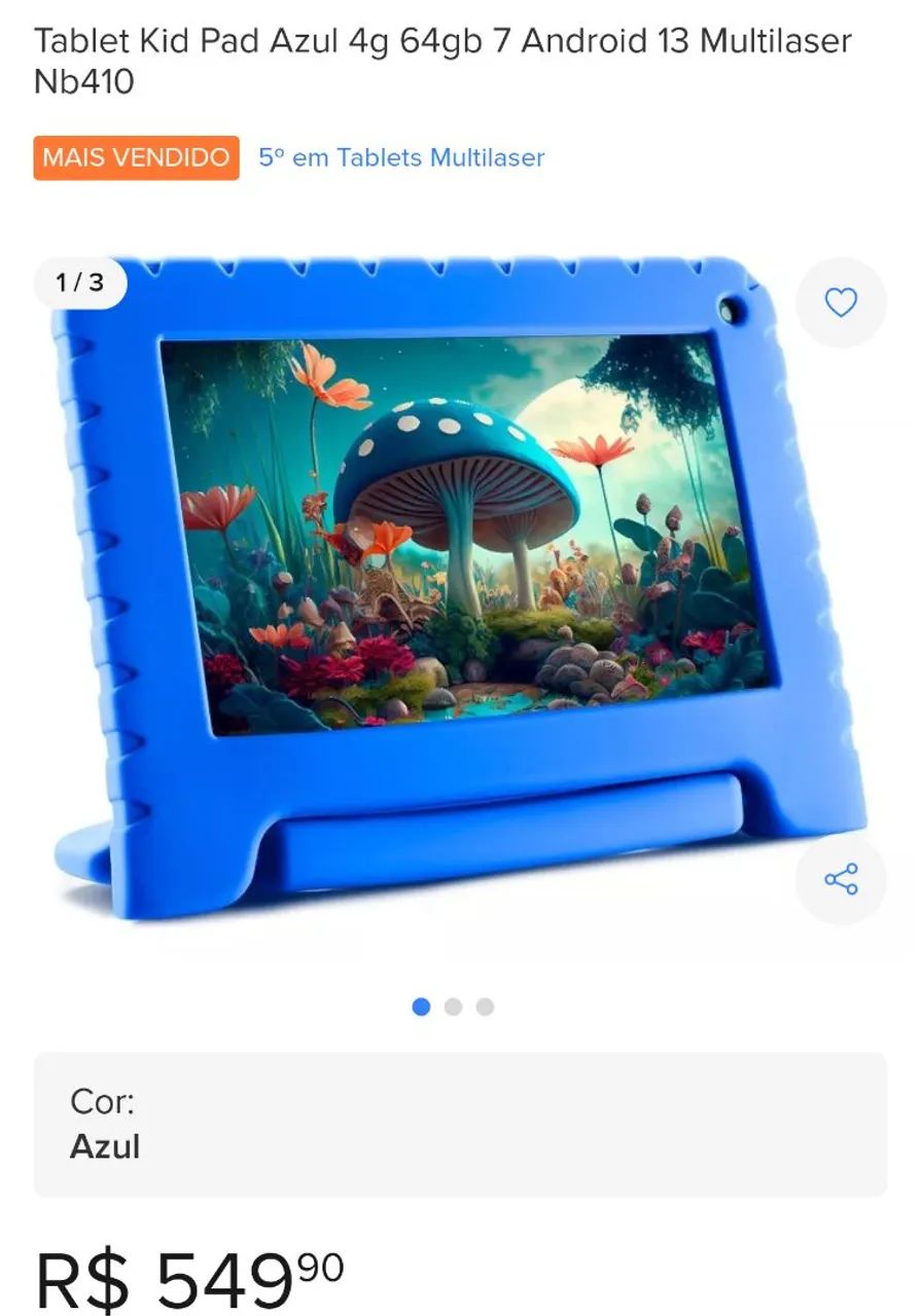 Tablet Infantil Azul - Foto 6