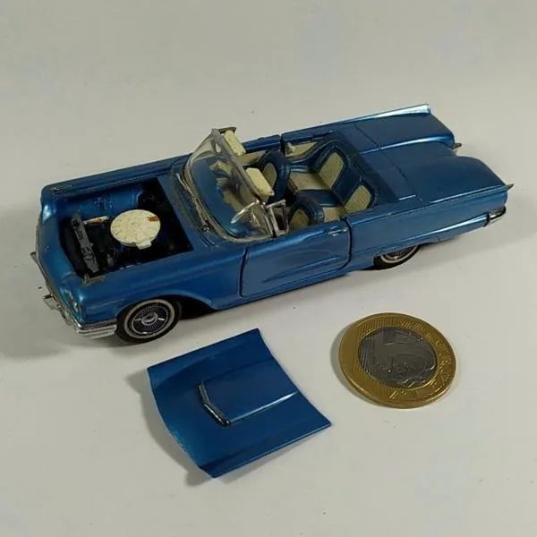 Franklin Mint Precision Models - FORD THUNDERBIRD 1958 azul Conversível - Escala 1:43 - Foto 5
