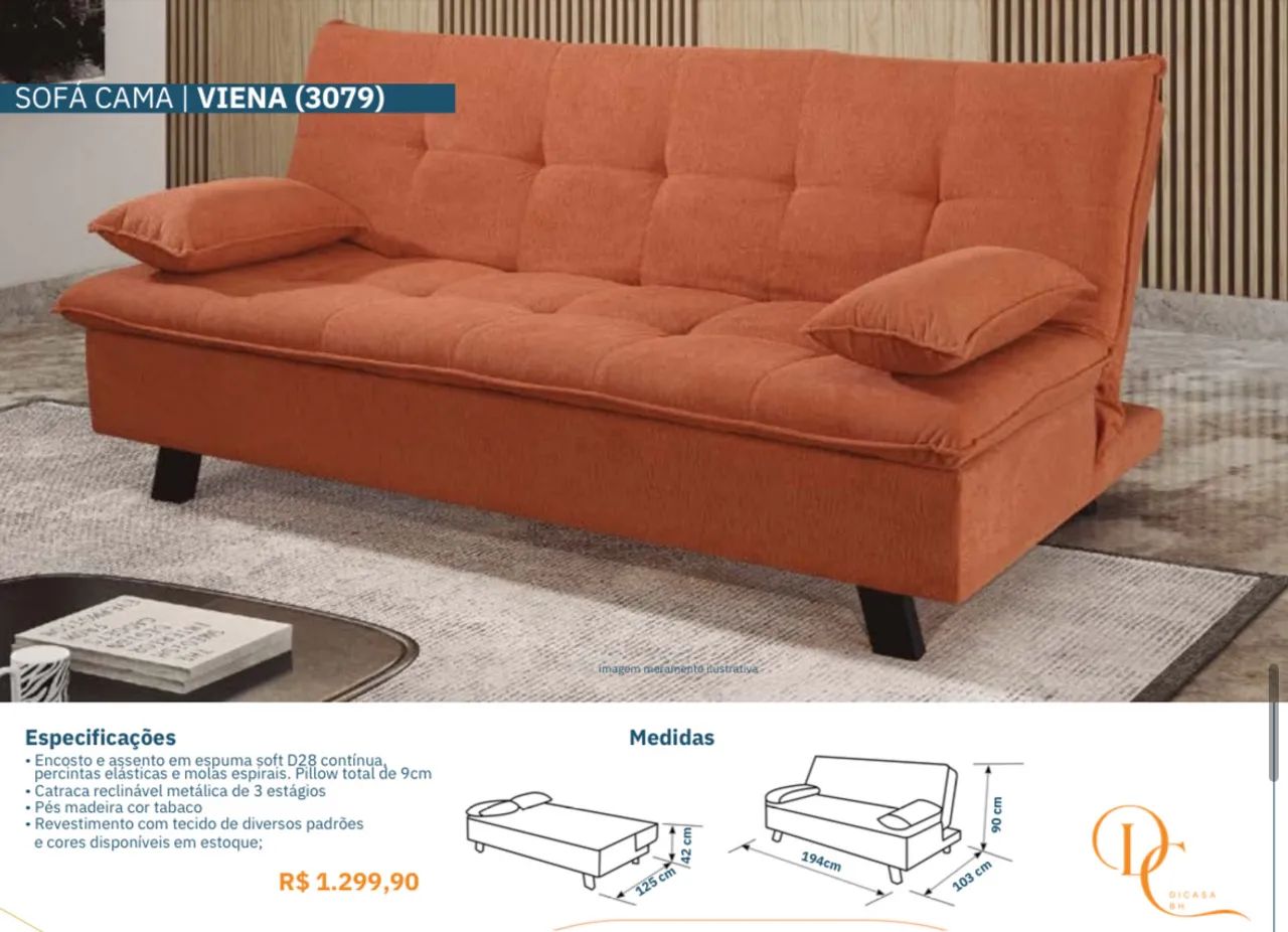 Sofá cama pronta entrega  - Foto 3