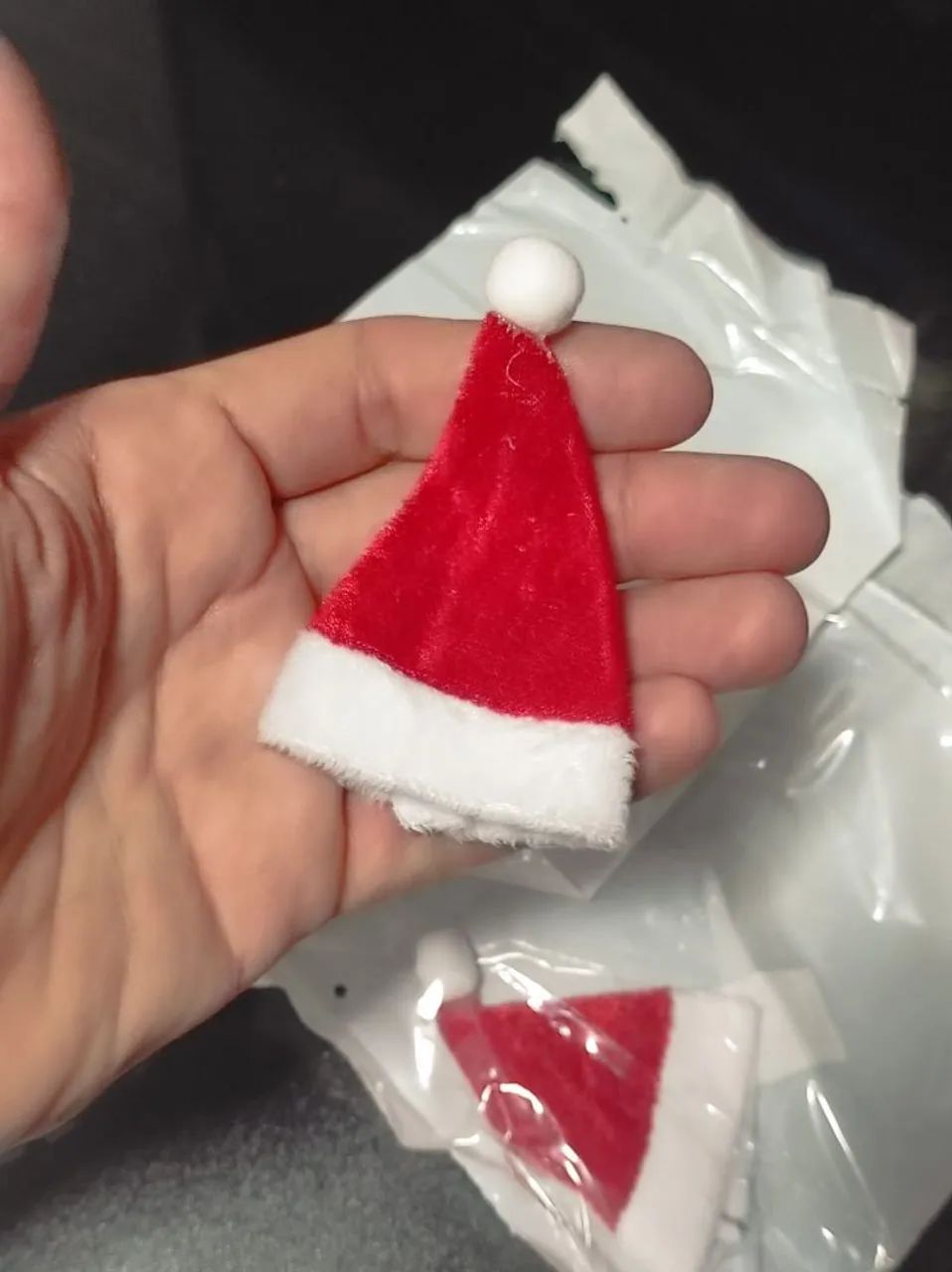 Chapéu Papai Noel Miniatura escala 1/6 hot toys para figuras 1/6 - Foto 2