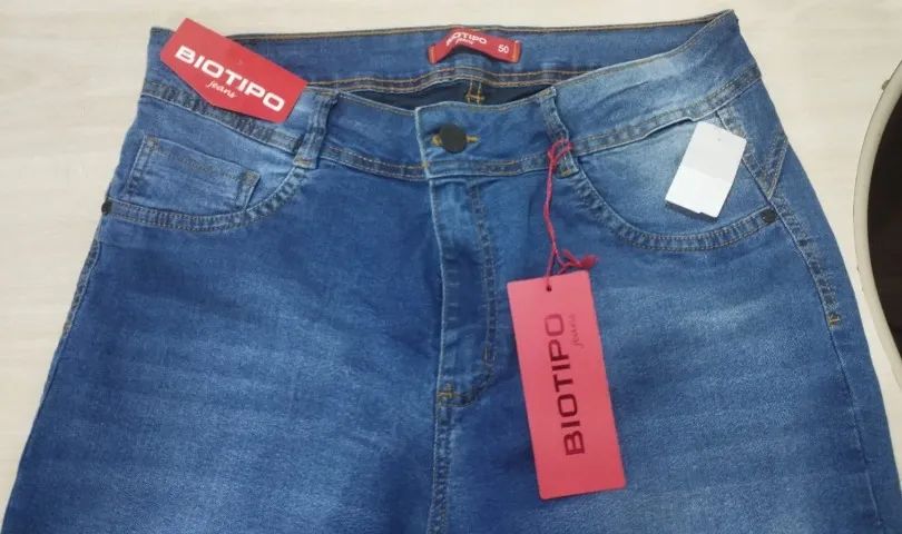 Calça Jeans Plus Size Biotipo Nº 50 - Foto 3