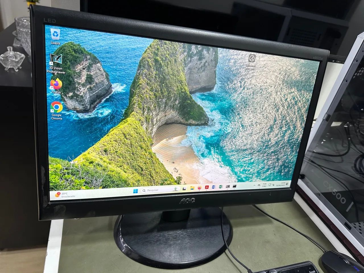 Monitor AOC LED 18.5' polegadas - Foto 3