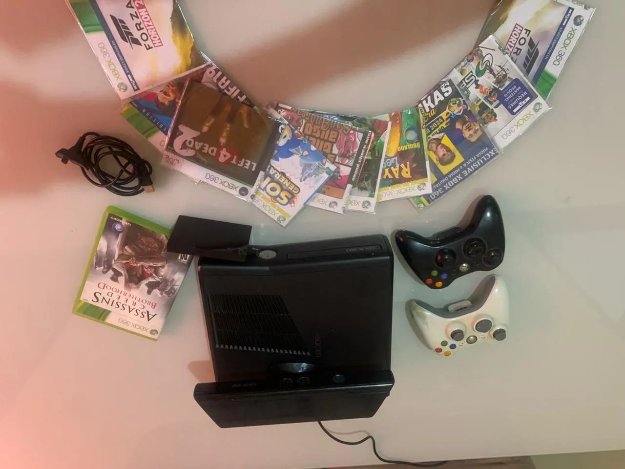Xbox 360 com jogos e acessórios - Foto 2