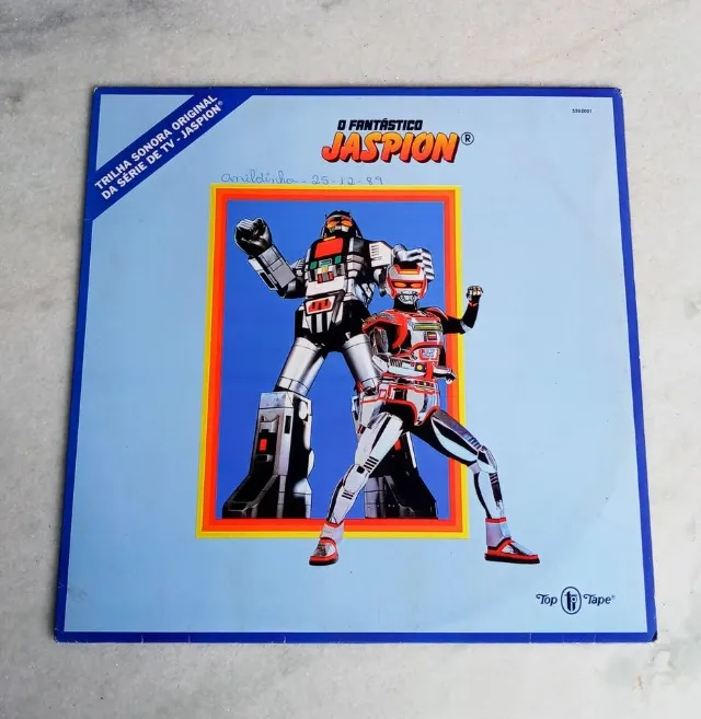 LP/Vinil - O Fantástico Jaspion (1989) c/ encarte - Trilha Sonora do Seriado - EXCELENTE