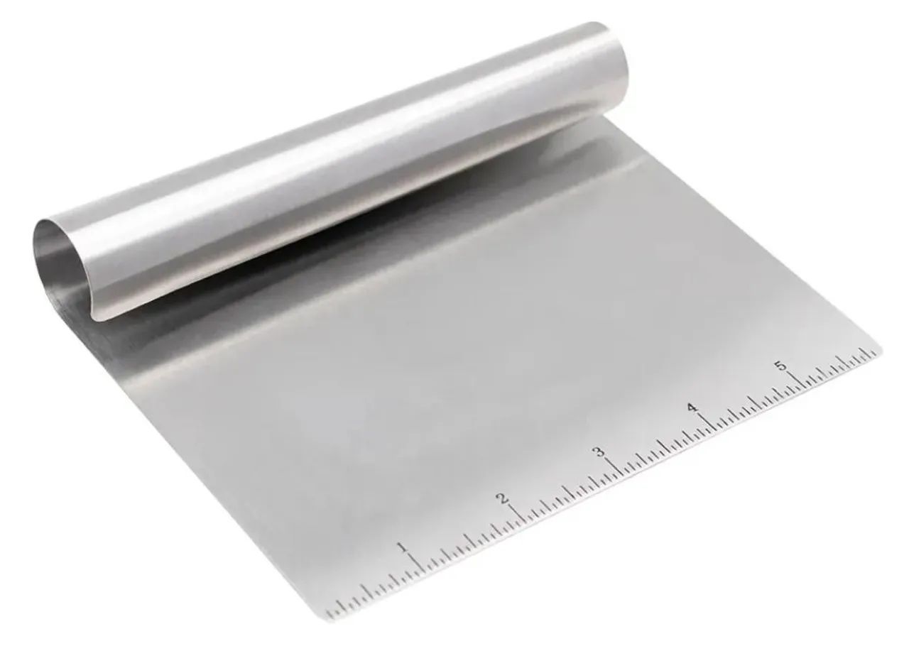Espátula inox com régua medidora 6 polegadas 15 cm 