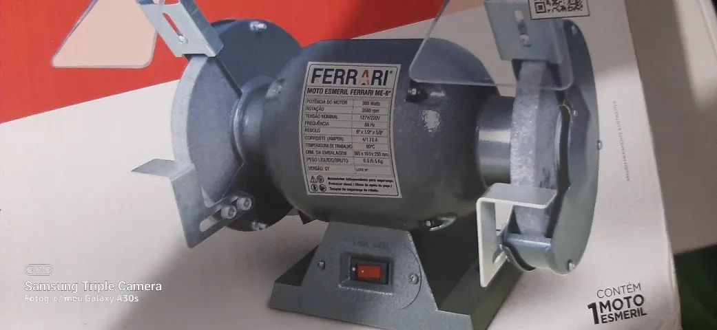 MOTO ESMERIL ME-6 BIVOLT 6"x1/2"x5/8"