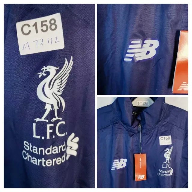 Jaqueta New Balance Treino Liverpool Inglaterra Impermeável Corta
